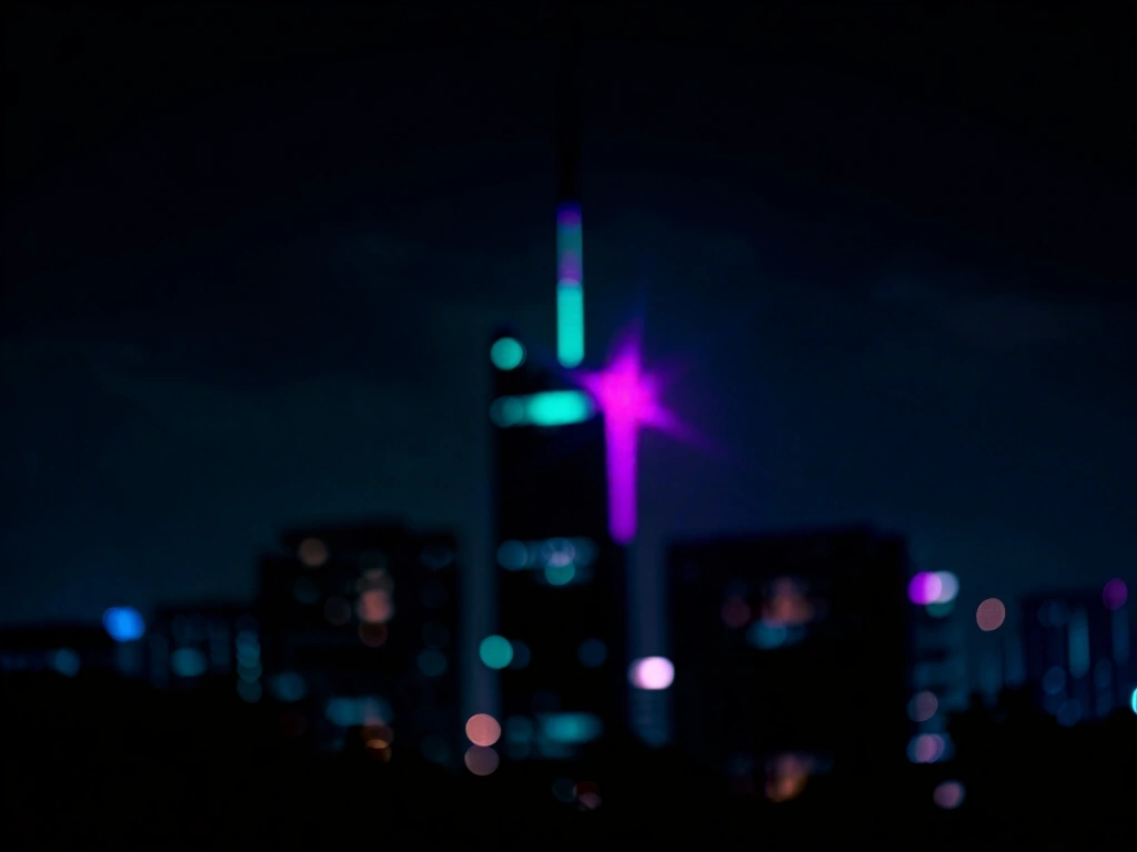 Jakarta night digital cityscape